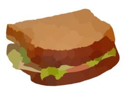 Tasty sandwich clipart