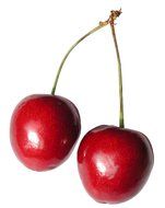 sweet cherries fruit as a drawing