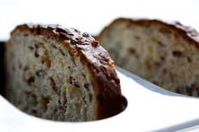 grain bread in a toaster