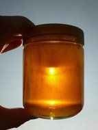 jar with sweet honey