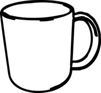 mug drawing