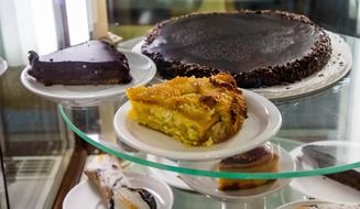 Italian pastries in a bakery in Florence