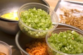 fresh and beautiful veggie food