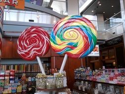 big candy in a candy store