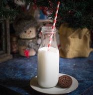 milk for santa, christmas still life