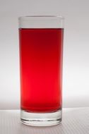 red juice in a glass