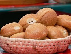 crisp bread in a basket