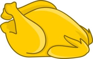 Roasted chicken clipart