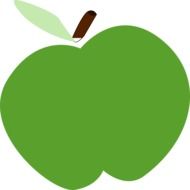 graphic image of the green apple