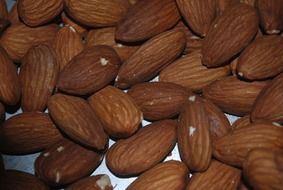 fresh and beautiful almonds nuts