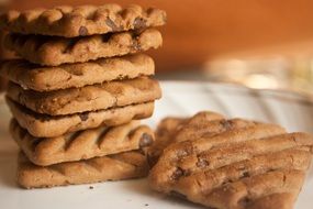 baked delicious chocolate biscuits