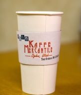 take-away paper coffee cup