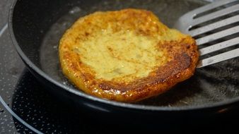 potato pancake on a pan