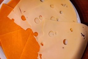 finely cut cheese