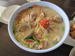 incredibly tasty seafood noodles