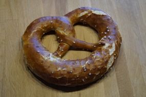 delicious salted pretzel