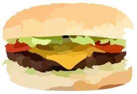 cheese burger drawing