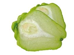 cut chayota