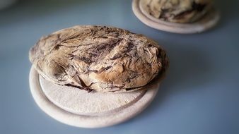 fresh bread on the cutting board