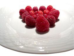 Berries ripe raspberry close up