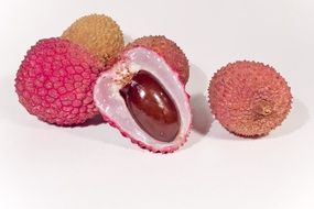 sweet fresh lychees for a healthy food