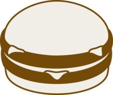 cheeseburger as a graphic illustration