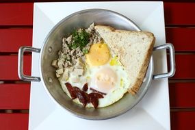 Delicious egg dish breakfast