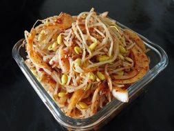 delicious sprouts side dish spicy food