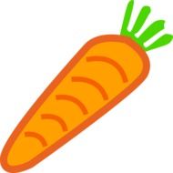 healthy carrot drawing