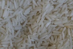 white rice grains