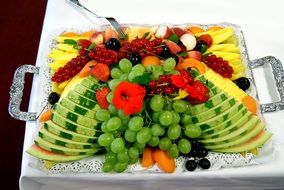 fruits and berries plate