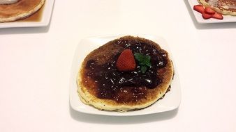 pancakes with jam