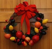 Colorful wreath for Christmas