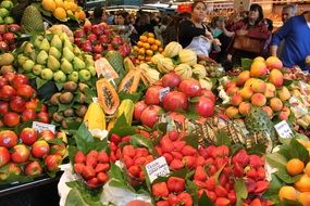 colorful fruits market