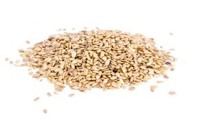 sesame seeds on a white background