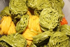 colorful tagliatella