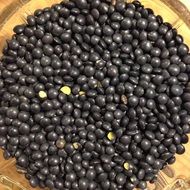 lot of black lentils