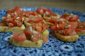 tomato bruschetta basil snack