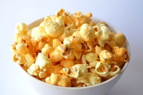 popcorn in a plate