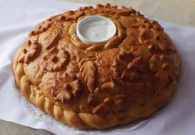 russian bread and salt shaker