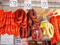 sausage on the market