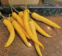 yellow hot pepper as an exotic vegetable