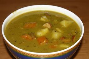 Delicious pea soup