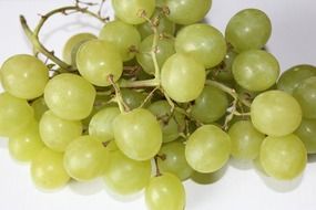 green sweet fresh grapes