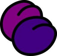 drawing of purple plum