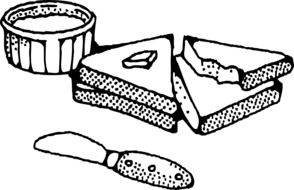 sandwich food slice drawing