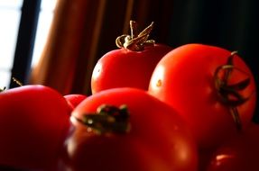 red natural tomatoes vegetables food fresh