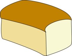 clipart of white bread