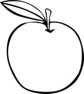 small Apple Food drawing