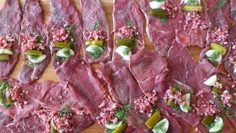 seasoned beef rolls